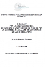 Check list per la compilazione del documento di valutazione dei rischi e per la sicurezza e la salute dei lavoratori nei luoghi di lavoro